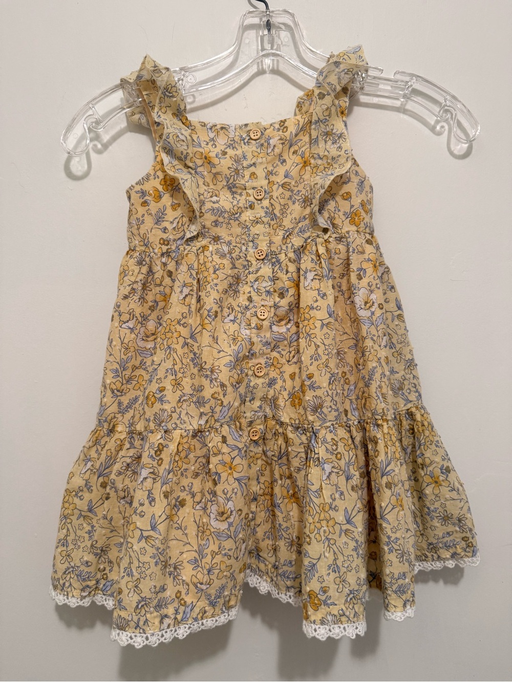 Catherine Malandrino Yellow Floral Button-Front Sundress